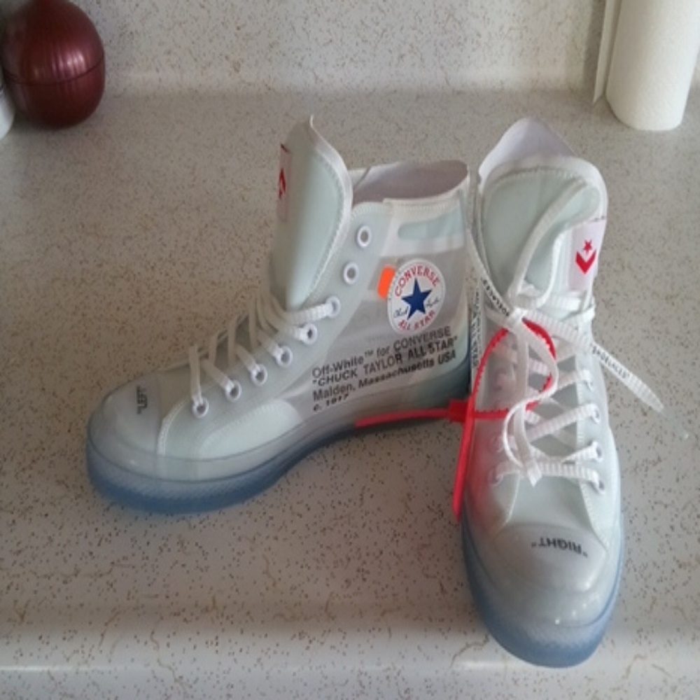 Brand new clear Chuck Taylors